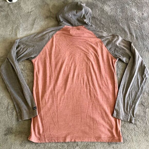 RVCA PTC Pigment Dyed Hooded Color blocked Long sleeve - Picture 9 of 9